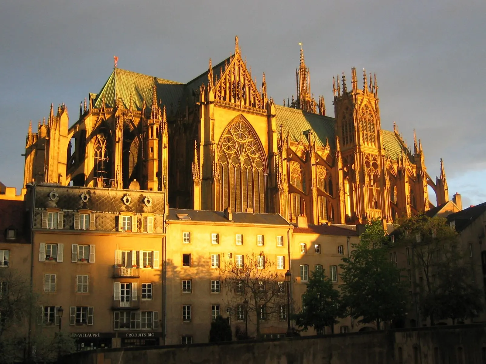 La cathédrale Saint-Étienne de Metz au couchant